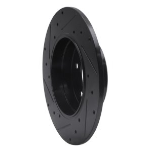 Mercedes-Benz CLK350 Brake Rotor (1) - Rear Right - R1 Concepts - Drilled & Slotted - Black - `94-`11